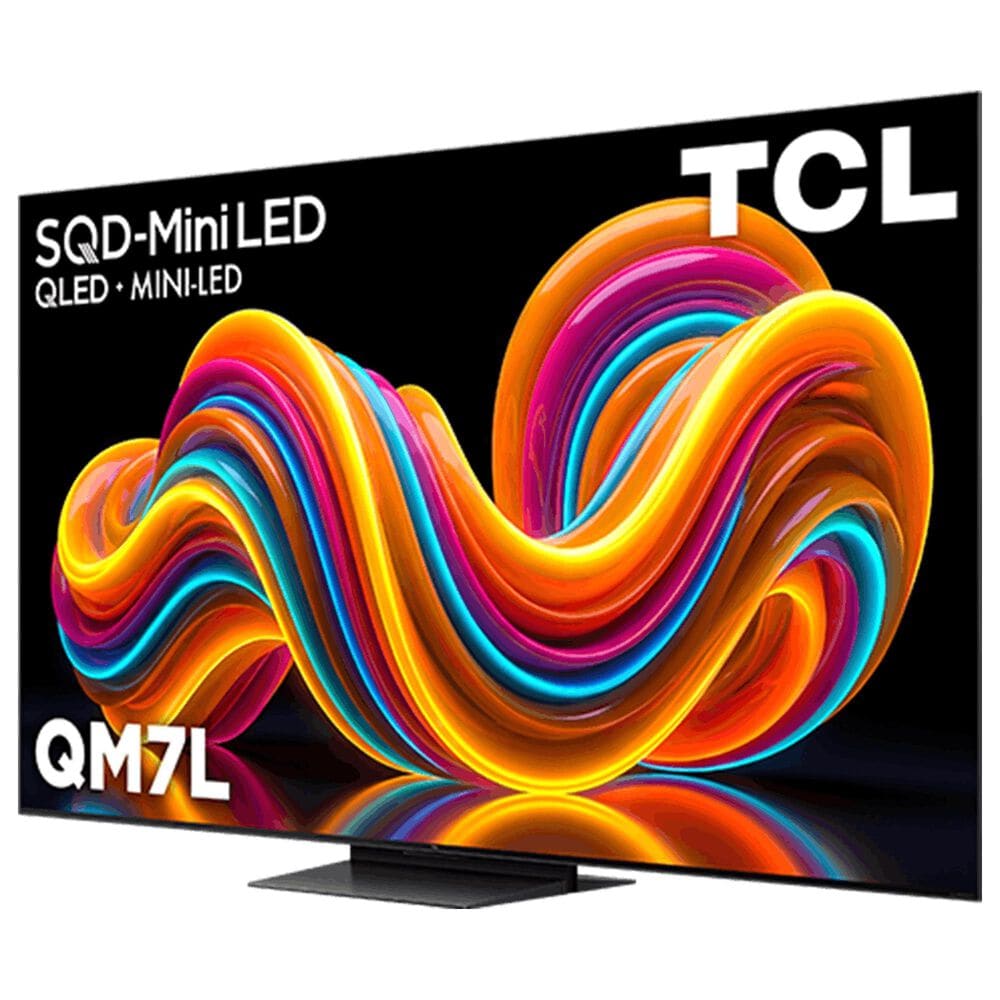 TCL 75" Class QM7L Series SQD-Mini LED 4K UHD HDR - Smart TV with 2.1 Channel Soundbar System in Black, , large