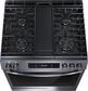 Frigidaire Gallery 30" Front Control Gas Range with Total Convection in Black Stainless Steel, , large