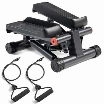 Sunny Health & Fitness Smart Mini Stepper with Exercise Bands in Gray, , large