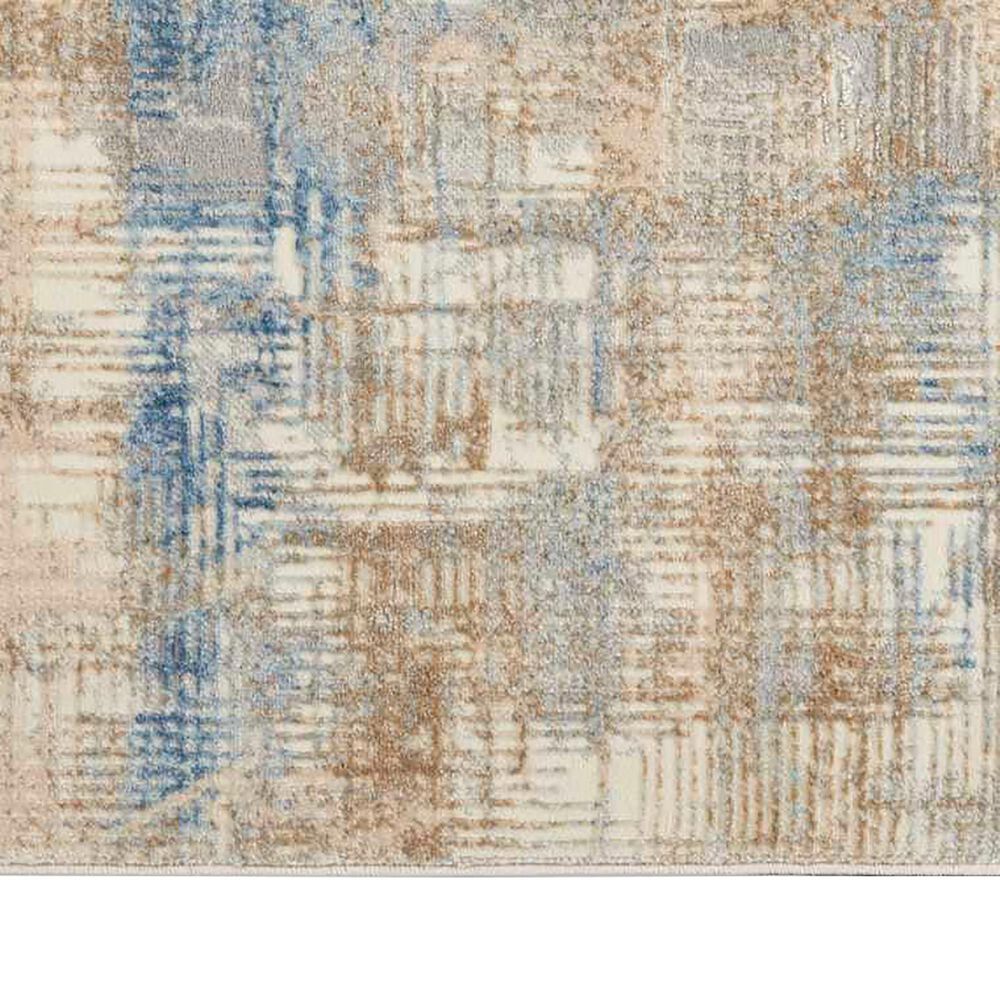 Nourison Rush 8&#39; x 10&#39; Blue and Beige Area Rug, , large