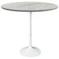 Leisuremod Verve 36" Round Bar Height Dining Table with Resin Top in White - Table Only, , large