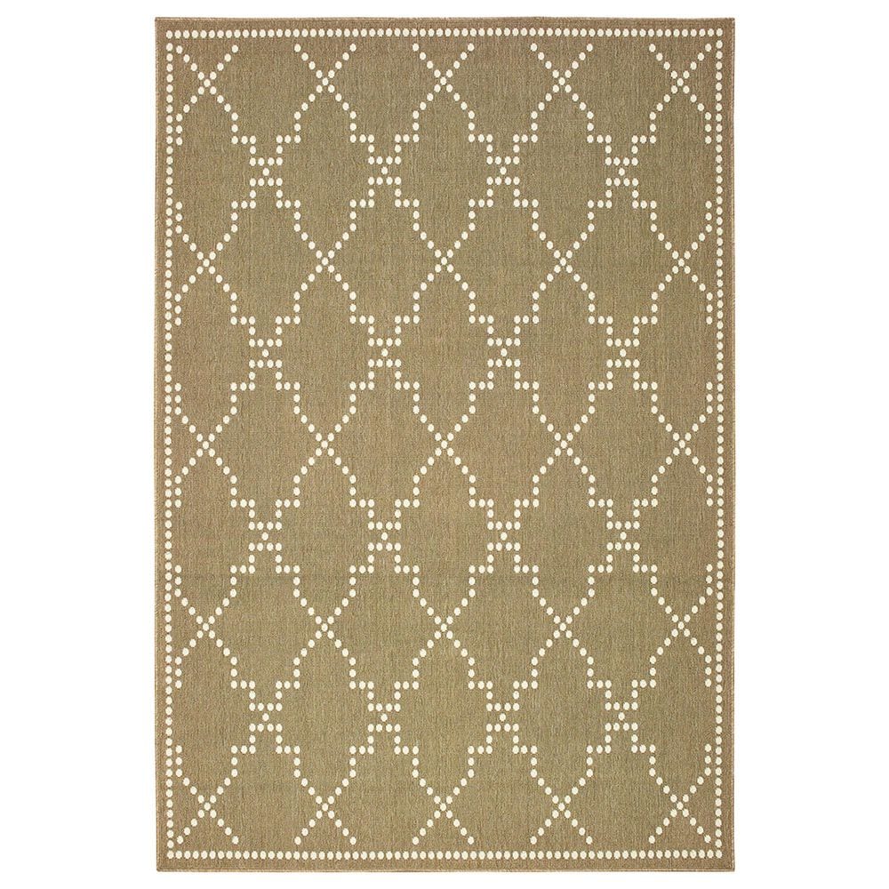 Oriental Weavers Marina 7765Y 7"10" x 10"10" Tan and Ivory Area Rug, , large