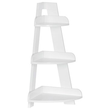 RiverRidge Home Amery Corner Ladder Wall Shelf in White, , large