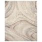 Nourison Brushstrokes 9" x 12" Cream and Grey Area Rug, , large
