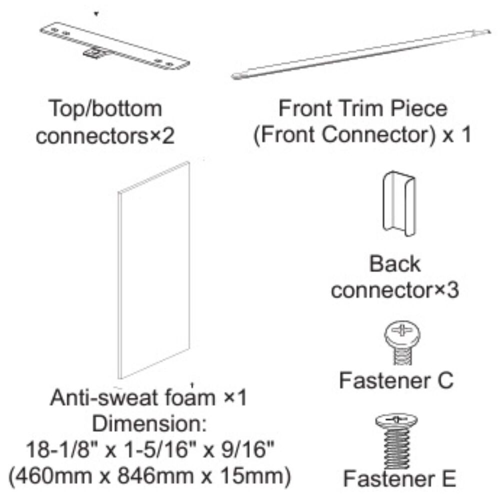 Monogram Side By Side Install Unification Kit for Undercounter Refrigeration, , large