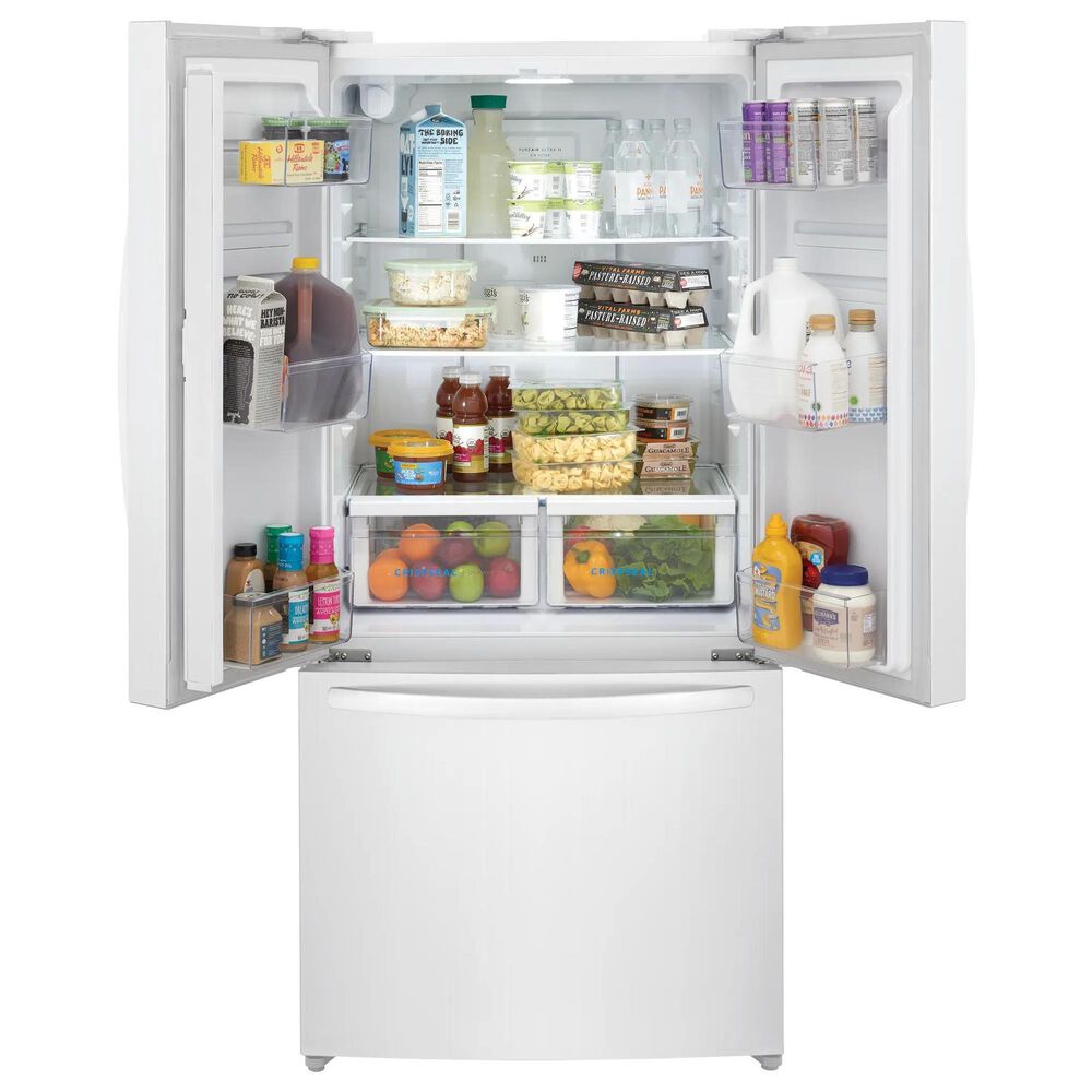 Frigidaire 18 Cu. Ft. Counter-Depth French Door Refrigerator in White, , large