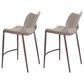 Zuo Modern Ace Counter Chair in Gray/Brown (Set of 2), , large