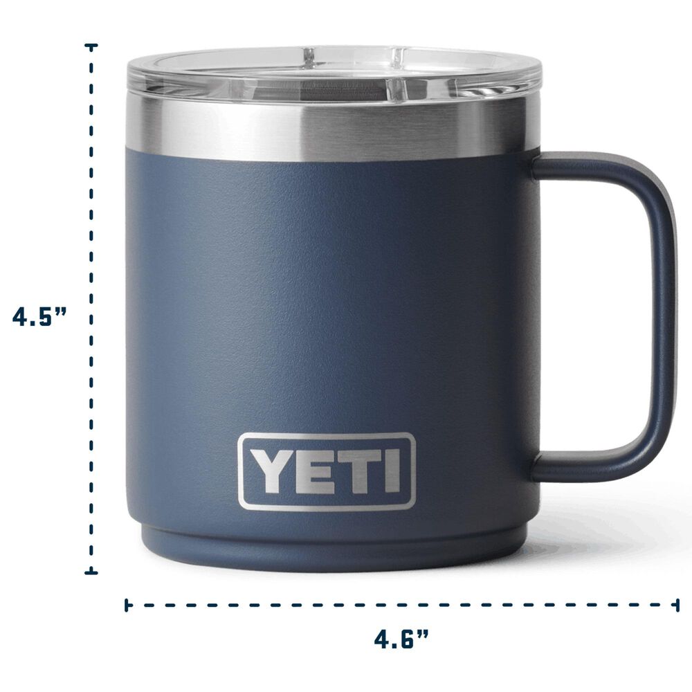YETI Rambler 10 Oz CL Mug with MagSlider Lid in Black Forest Green, , large