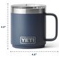 YETI Rambler 10 Oz CL Mug with MagSlider Lid in Black Forest Green, , large