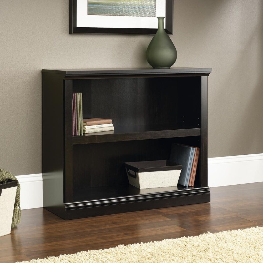 Sauder 2-Shelf Bookcase in Estate Black, , large
