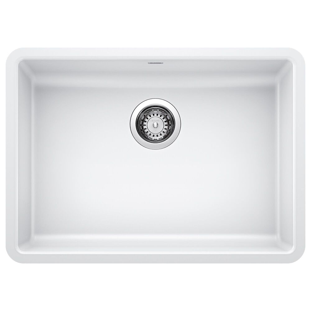 Blanco Precis 25" ADA Single Bowl Kitchen Sink in White, , large