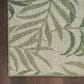 Nourison Garden Oasis GOA01 Ivory and Green 6" x 9" Indoor/Outdoor Area Rug, , large