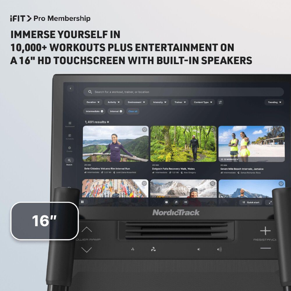 NordicTrack AirGlide 16 Elliptical with iFIT, , large