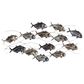 Maple and Jade 24" x 45" Fish Wall Decor in Blue, Brown and Silver, , large