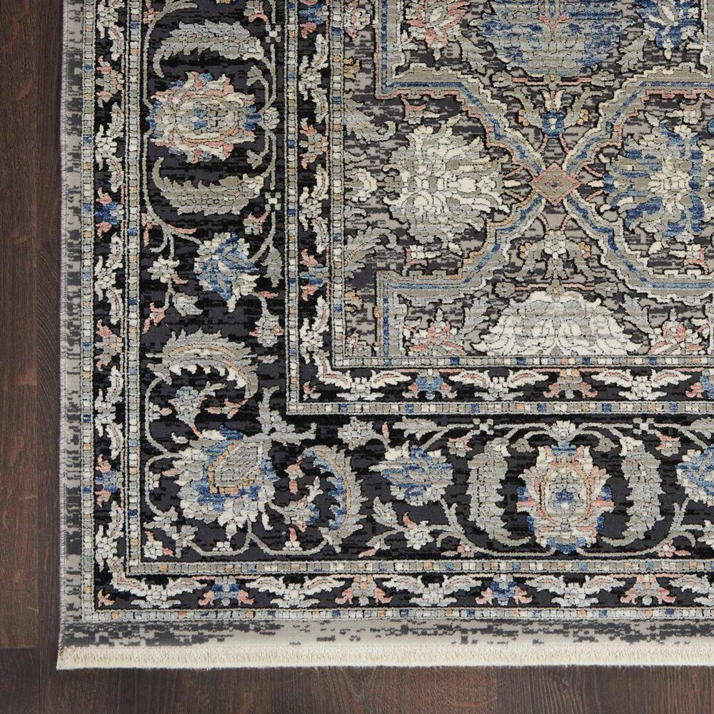 Nourison Starry Nights STN10 10&#39; x 13&#39; Grey and Navy Area Rug, , large