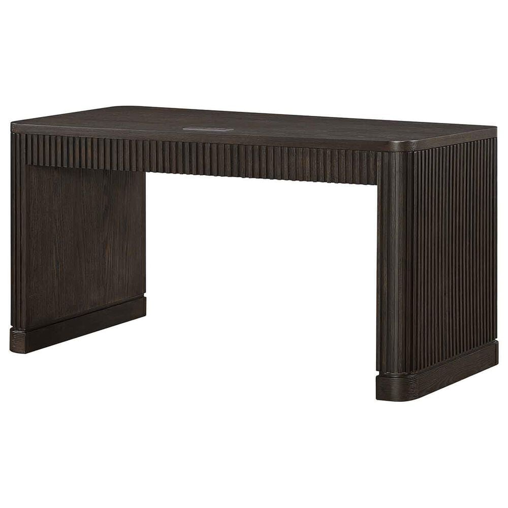 Wycliff Bay Tulane 2-Piece Writing Desk and Bookcase Set in Dark Chocolate, , large