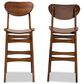 Baxton Studio Katya Bar Stool in Walnut Brown (Set of 2), , large