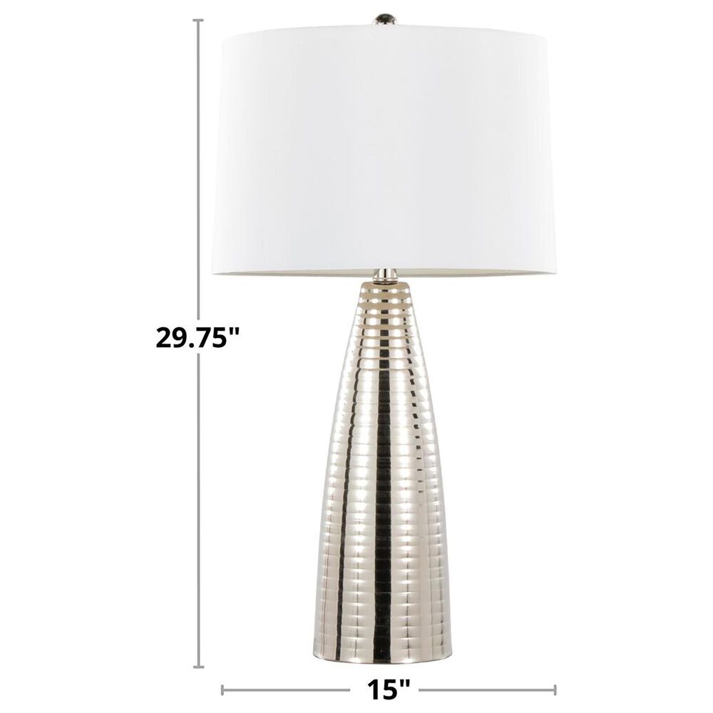 Grandview Gallery Maya 27&quot; Metal Table Lamp in Polished Nickel, , large