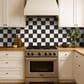 MS International Zest Midnight 4" x 4" Ceramic Mosaic Tile, , large