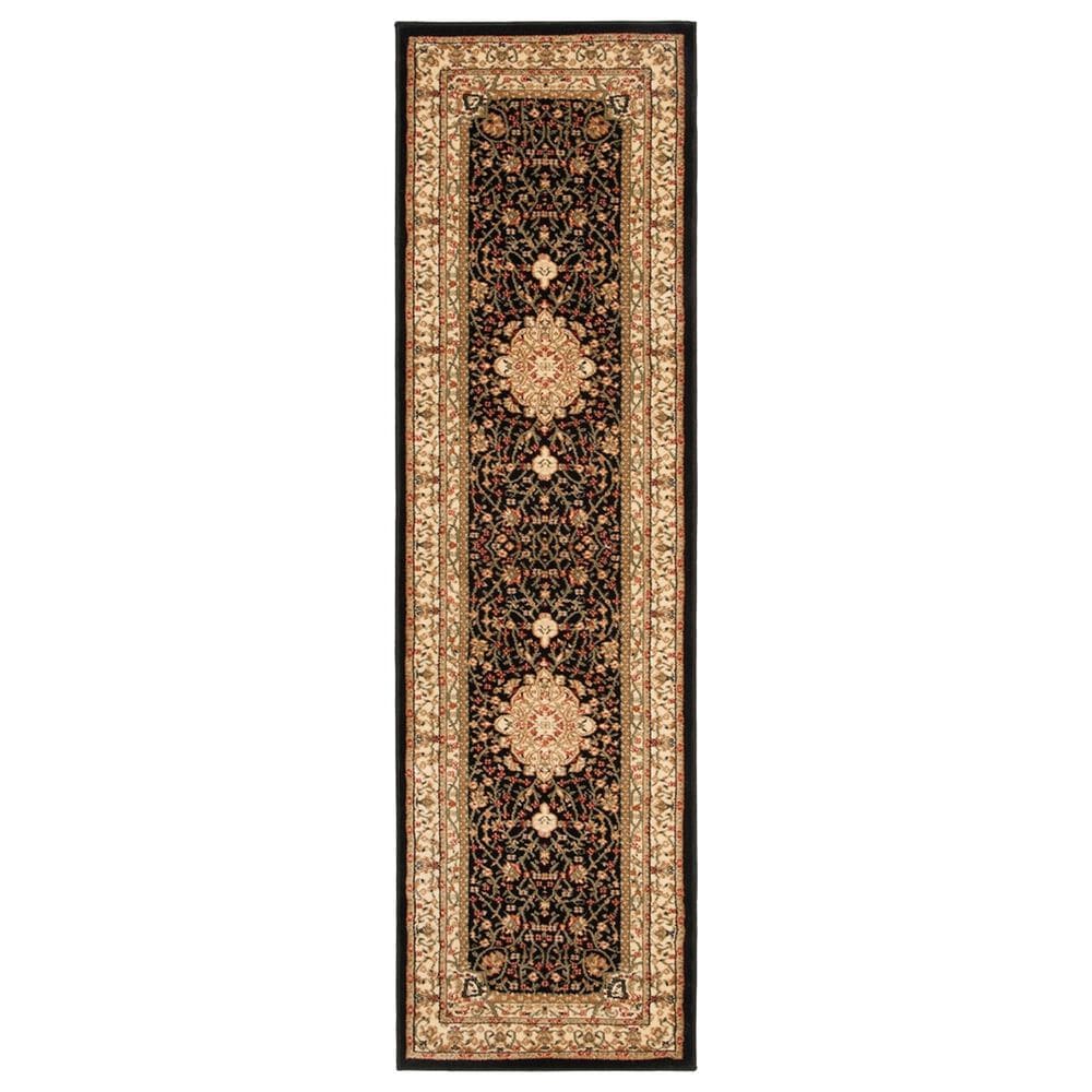Safavieh Lyndhurst LNH213 2"3" x 8" Black and Ivory Runner, , large