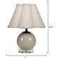 Jamie Young Nola Blown Glass Table Lamp with Linen Shade in Taupe, , large