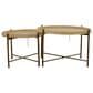 Maple and Jade 3-Piece Rattan Nesting Coffee Table in Matte Brown, Whitewashing and Dark Brown, , large