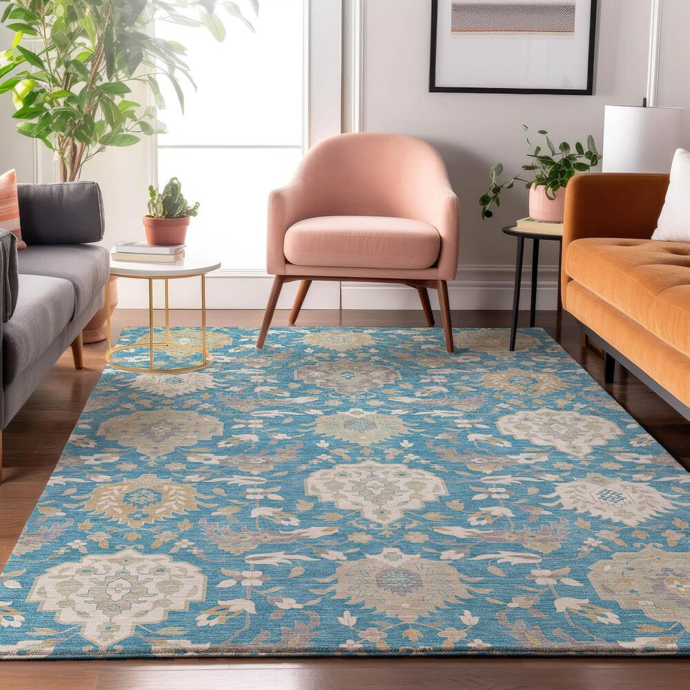 Dalyn Rug Company Tabrook TB4 Blue 9&#39; x 12&#39; Area Rug, , large