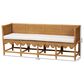 Baxton Studio Seranay Dining Bench in Light Honey, , large