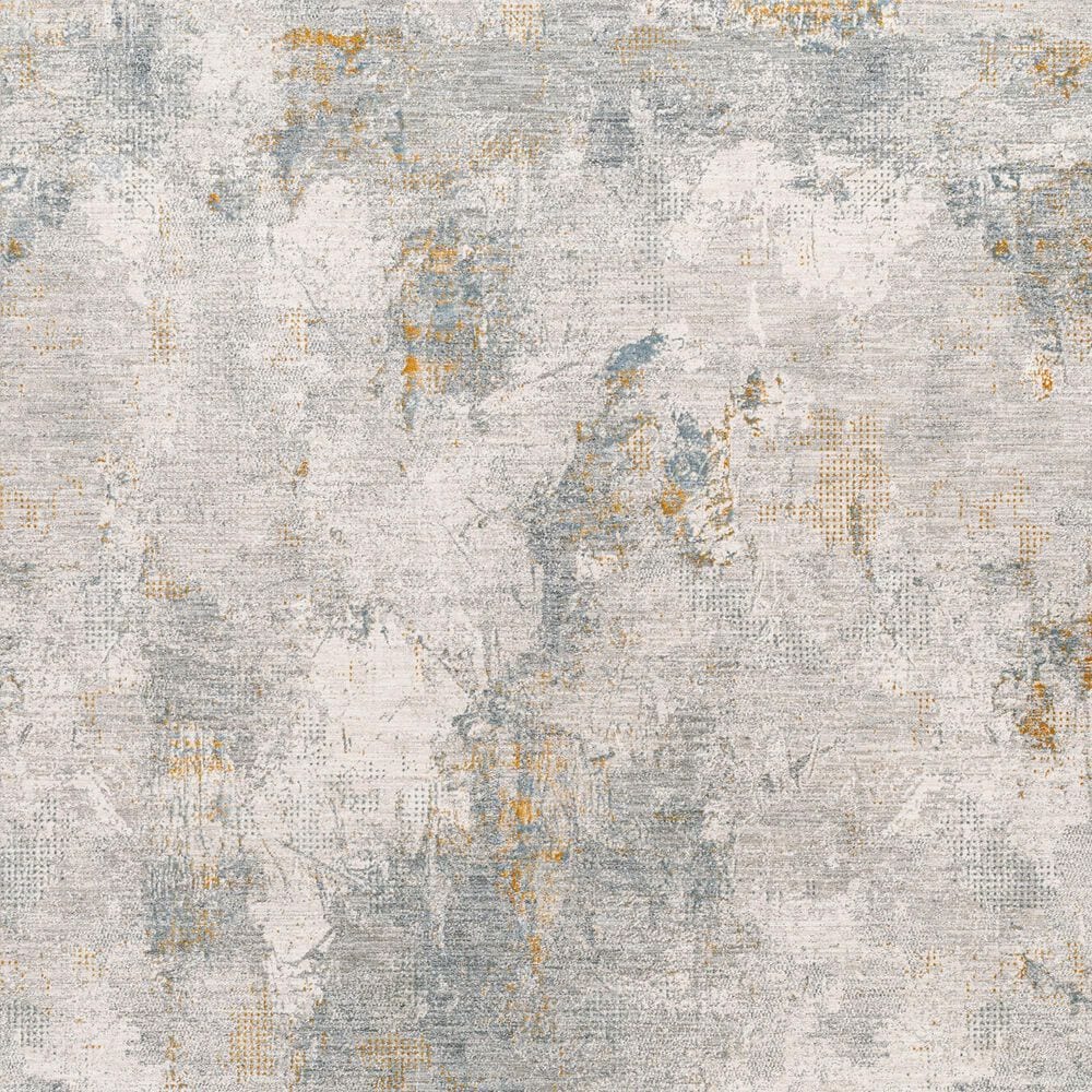 Surya Dresden DRE-2322 Medium Gray, Gray, White, Denim, Mustard and Light Slate 7&#39;10&quot; x 10&#39;2&quot; Area Rug, , large