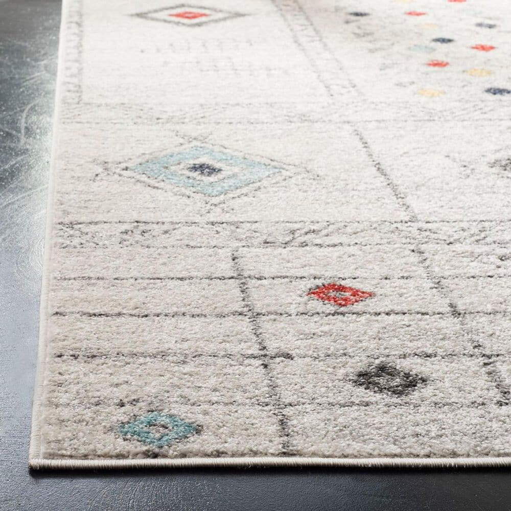 Safavieh Adirondack ADR206F 9&#39; x 12&#39; Light Grey and Aqua Area Rug, , large