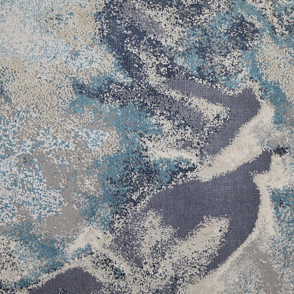 Feizy Astra 1&#39;8&quot; x 2&#39;10&quot; Gray and Navy Runner, , large