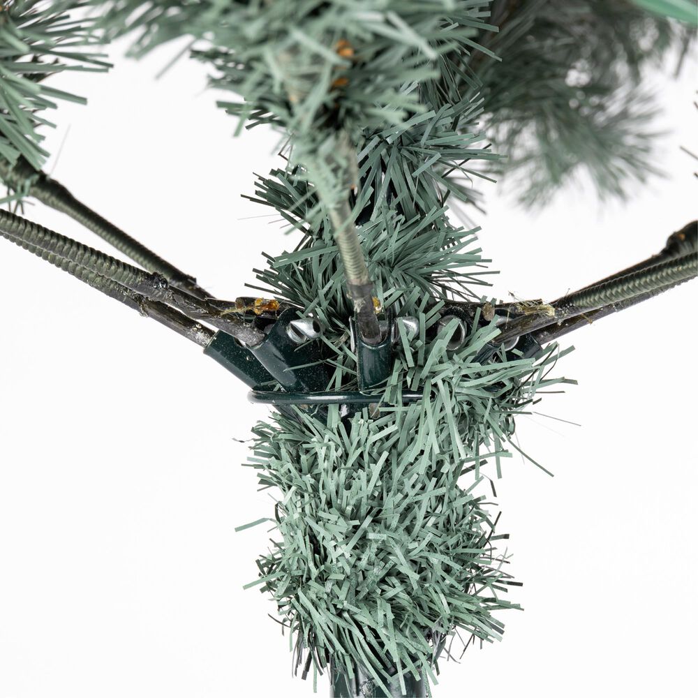 The Gerson Company 7.5' Pre-Lit Mixed Tips Hinged Tree in Green, , large