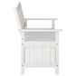 CorLiving Miramar Patio Storage Bench in White, , large