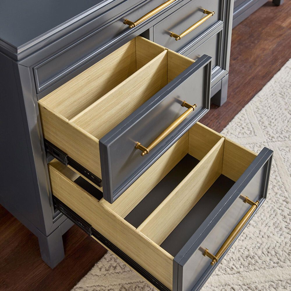 Riva Ridge Alexander 3-Piece Executive Desk with Door Bookcase and Combo File Set in Midnight, , large