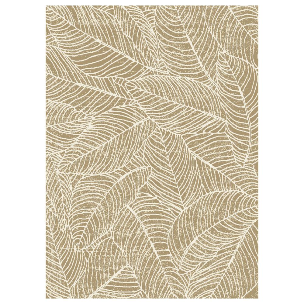 Balta Rugs Sonia Tropical Leaf 5"3" x 7" Cream Area Rug, , large