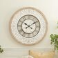 Maple and Jade 32" Wall Clock in Light Brown and White, , large