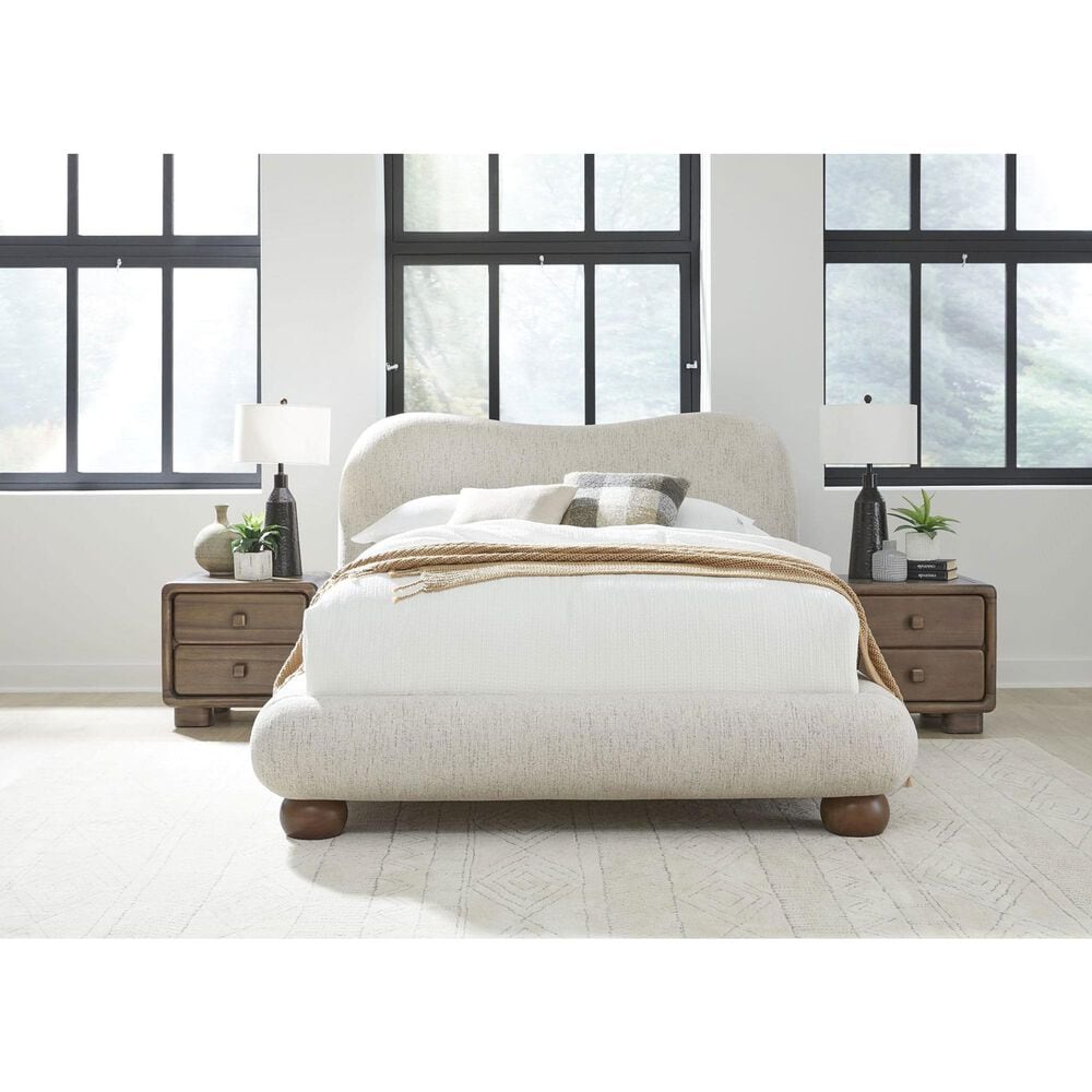 37B Anansi Afra Eastern King Upholstered Platform Bed in Chinchilla, , large