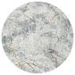 Surya Dresden Medium Gray, White, Gray, Light Slate, Mustard and Rust 5"3" Round Area Rug, , large