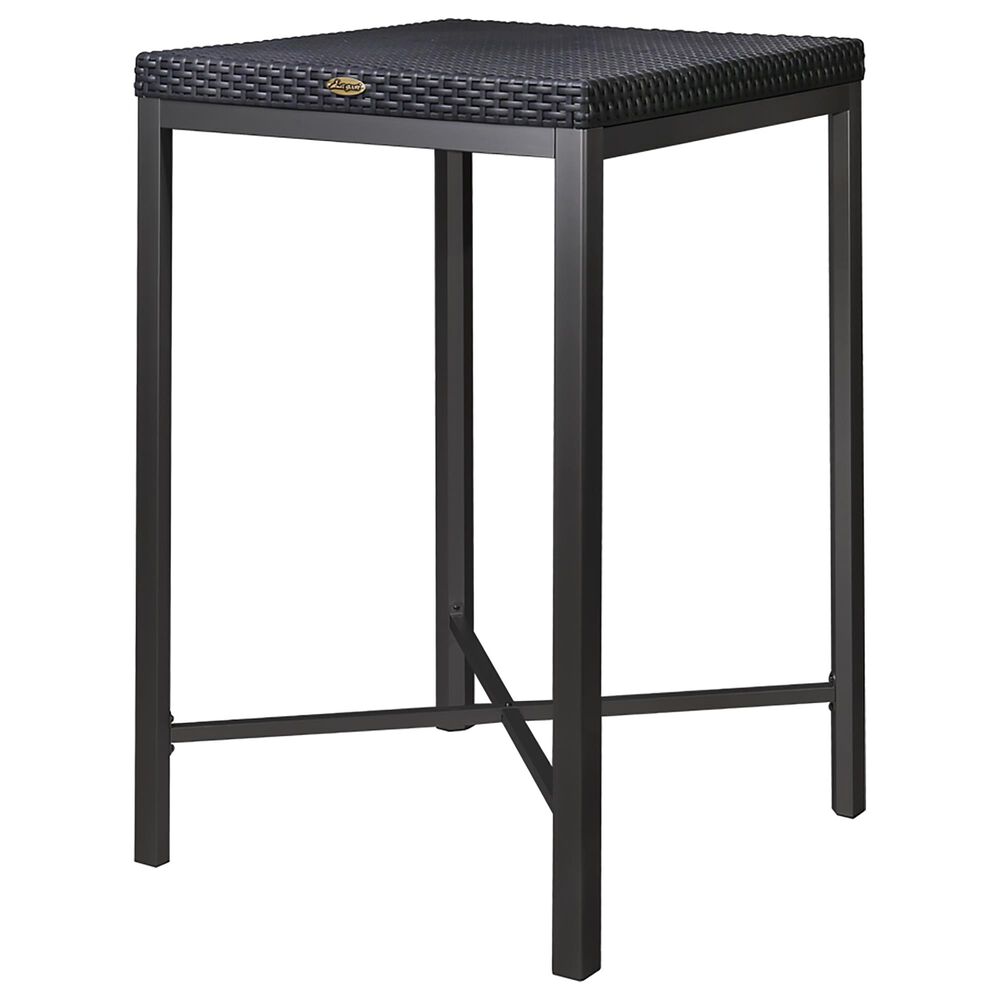 Lagoon Furniture Russ Rattan Bar Table in Black, , large