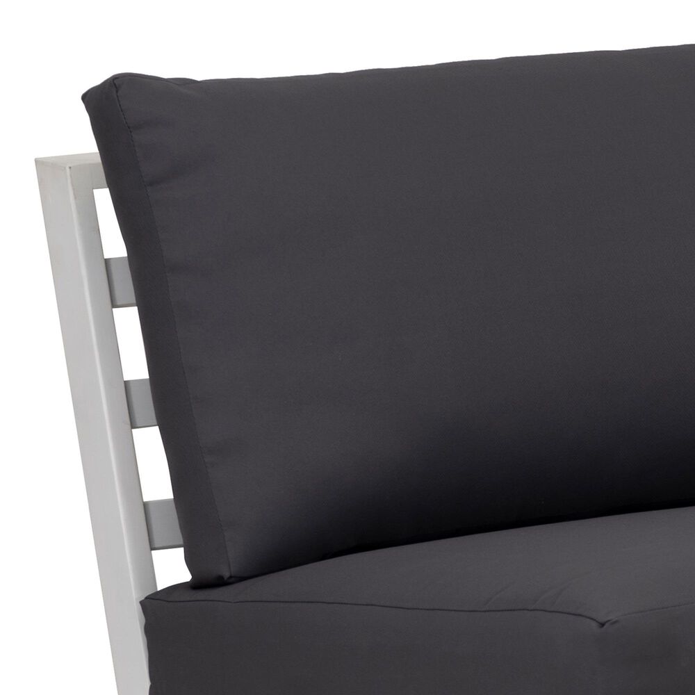 Linon Home Decor Silbury Patio Armless Chair in Grey, , large