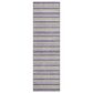 Dalyn Rug Company Soft Essentials Striped Plum 2"3" x 7"6" Indoor/Outdoor Runner, , large