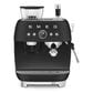 SMEG Espresso Manual Coffee Machine with Grinder in Matte Black, , large