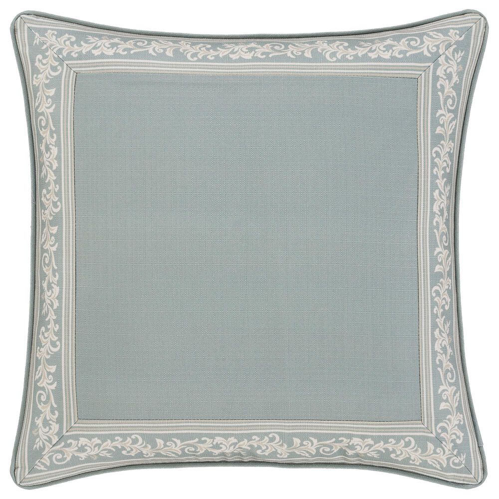J. Queen New York Tranquility 26" Square Euro Pillow Sham in Aqua, , large