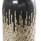 Maple and Jade Decorative Vase with Gold Ombre Design in Polished Black and Gold, , large