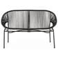 Hearth and Haven Condessa Outdoor Loveseat in Black, , large