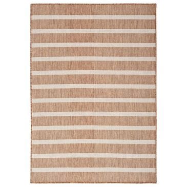 Nourison Positano POS03 Jute and Ivory 7" x 10" Indoor/Outdoor Area Rug, , large