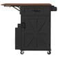 HOMLUX 39" Outdoor Kitchen Island in Black, , large