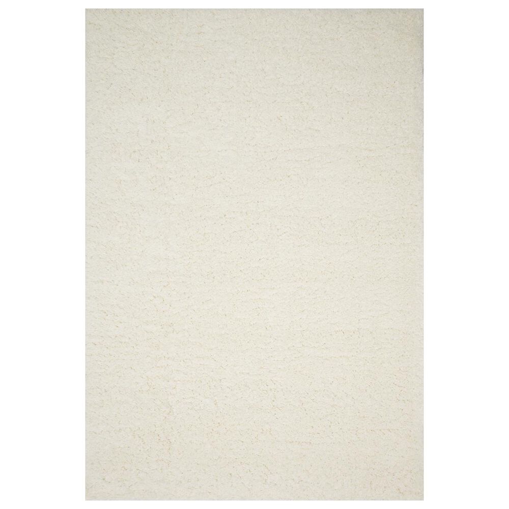 Loloi Kayla Shag KAY-01 7"9" x 9"9" Ivory Area Rug, , large