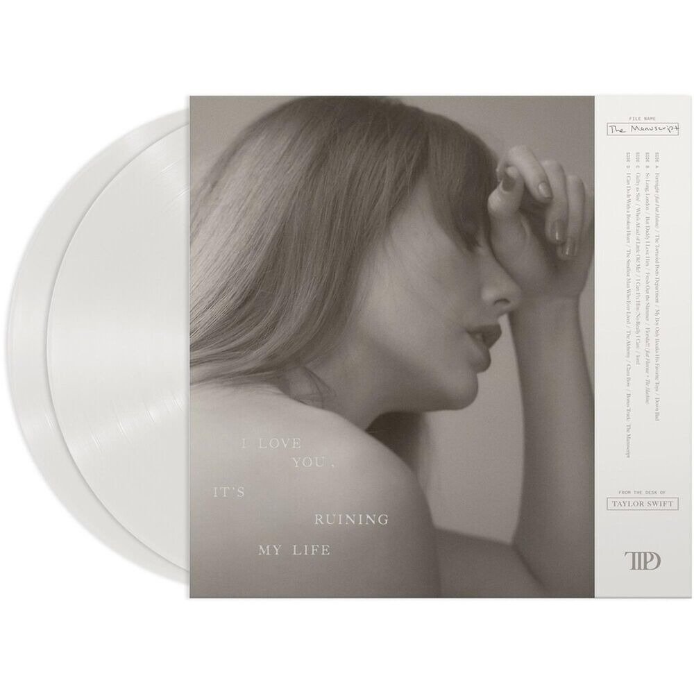 Taylor Swift - The Tortured Poets Department Ghosted White Vinyl LP [Explicit], , large