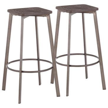 Lumisource Clara Barstool in Espresso (Set of 2), , large